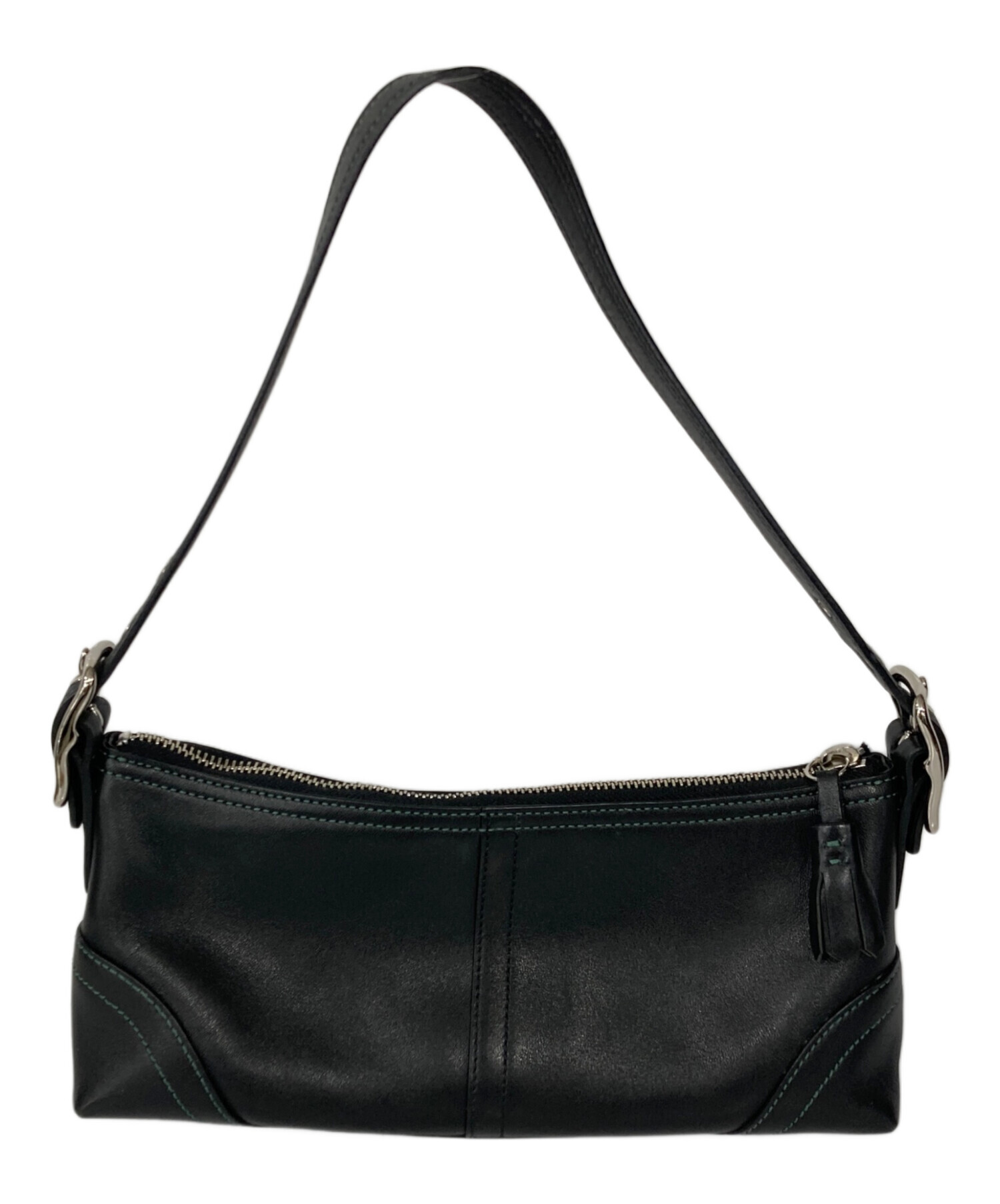 中古・古着通販】COACH (コーチ) ワンショルダーバッグ ブラック