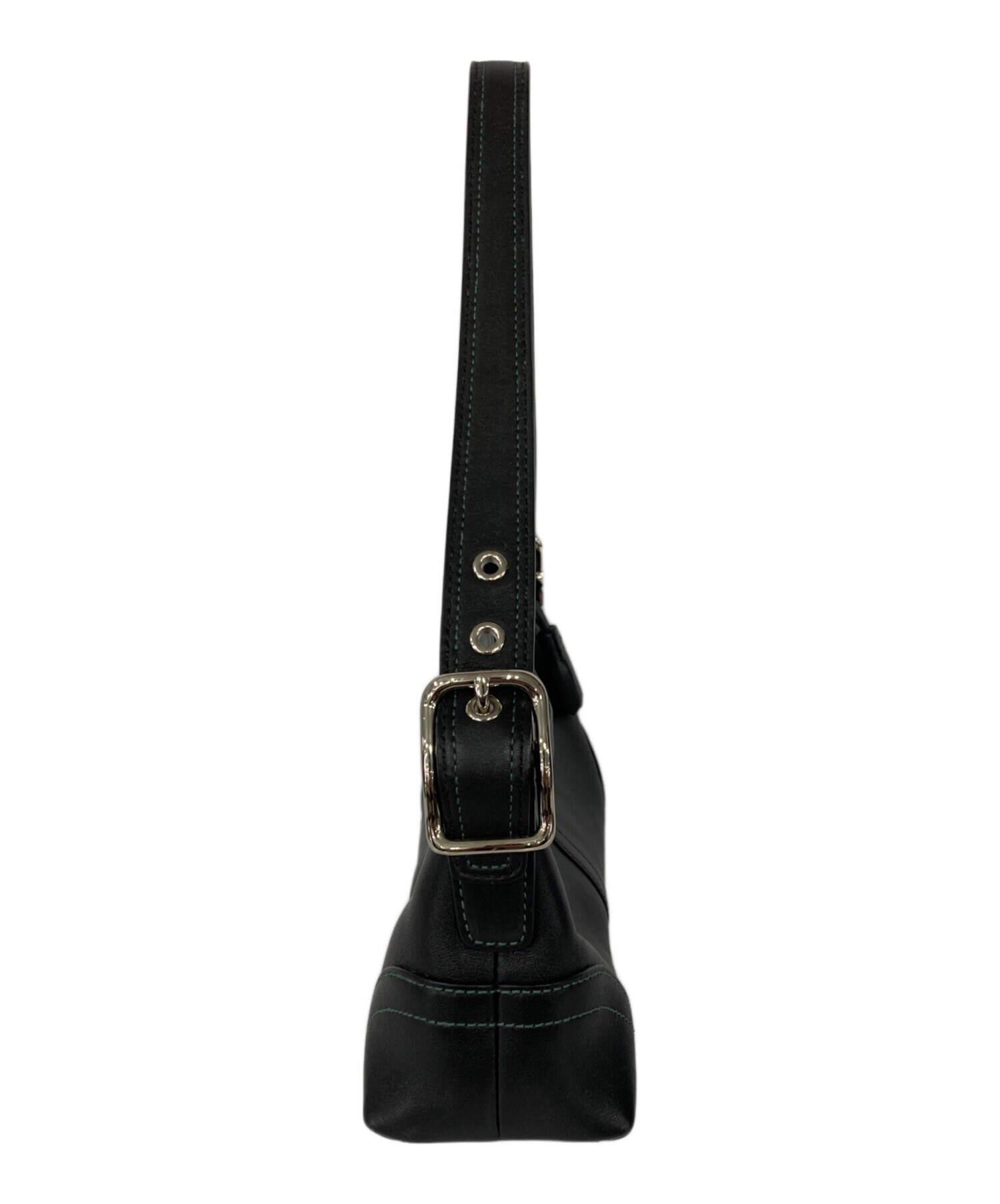 中古・古着通販】COACH (コーチ) ワンショルダーバッグ ブラック 