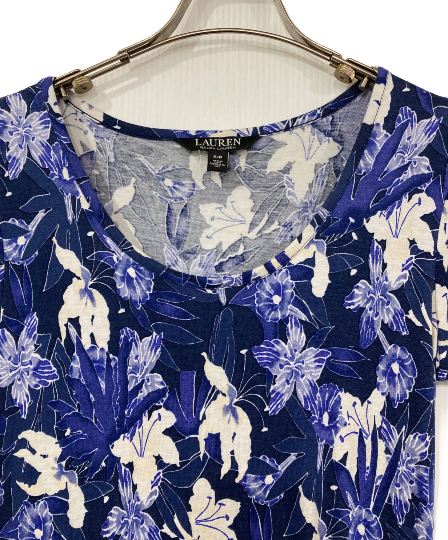 ラルフローレン 半袖フラワープリントワンピース 新品未使用 中古・古着通販】LAUREN RALPH LAUREN (ローレン ラルフ ローレン) 花