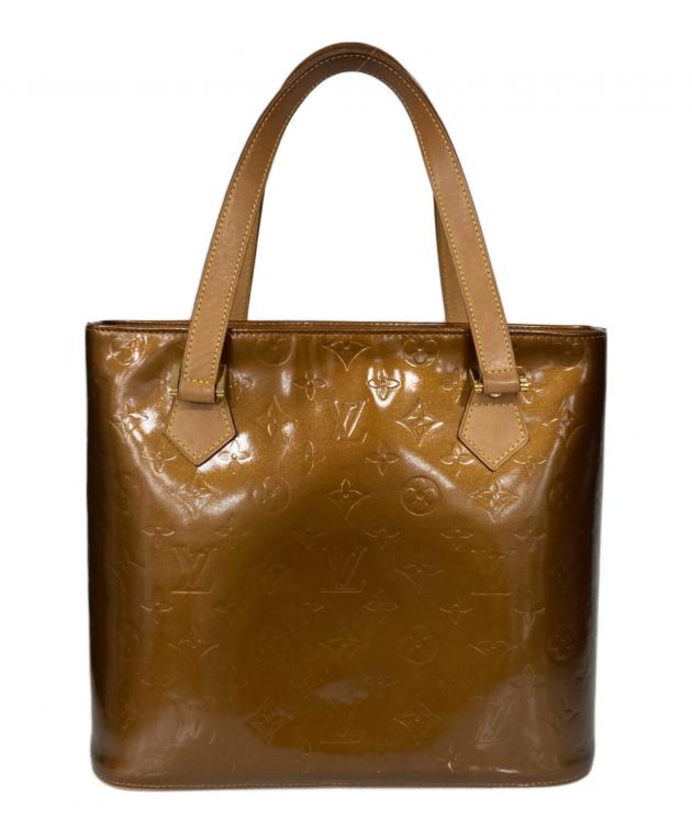 【極美品】ルイヴィトン ヴェルニ ヒューストン トートバッグ ゴールド ブロンズ 中古・古着通販】LOUIS VUITTON (ルイ ヴィトン) ヒューストン