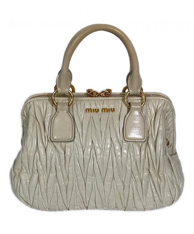miu miu マテラッセ ハンドバッグ 中古・古着通販】MIU MIU (ミュウミュウ) マテラッセ ハンドバッグ