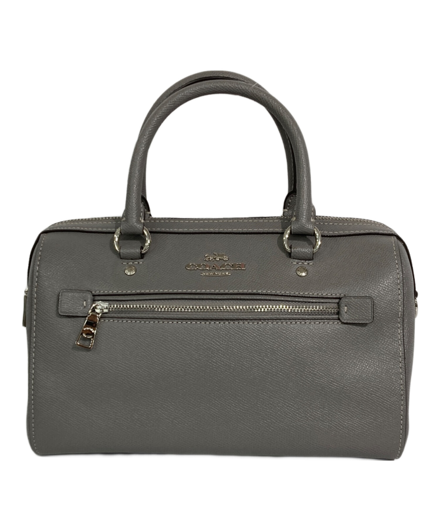 COACH ボストンバッグ グレー 中古・古着通販】COACH (コーチ) ミニボストンバッグ グレー｜ブランド