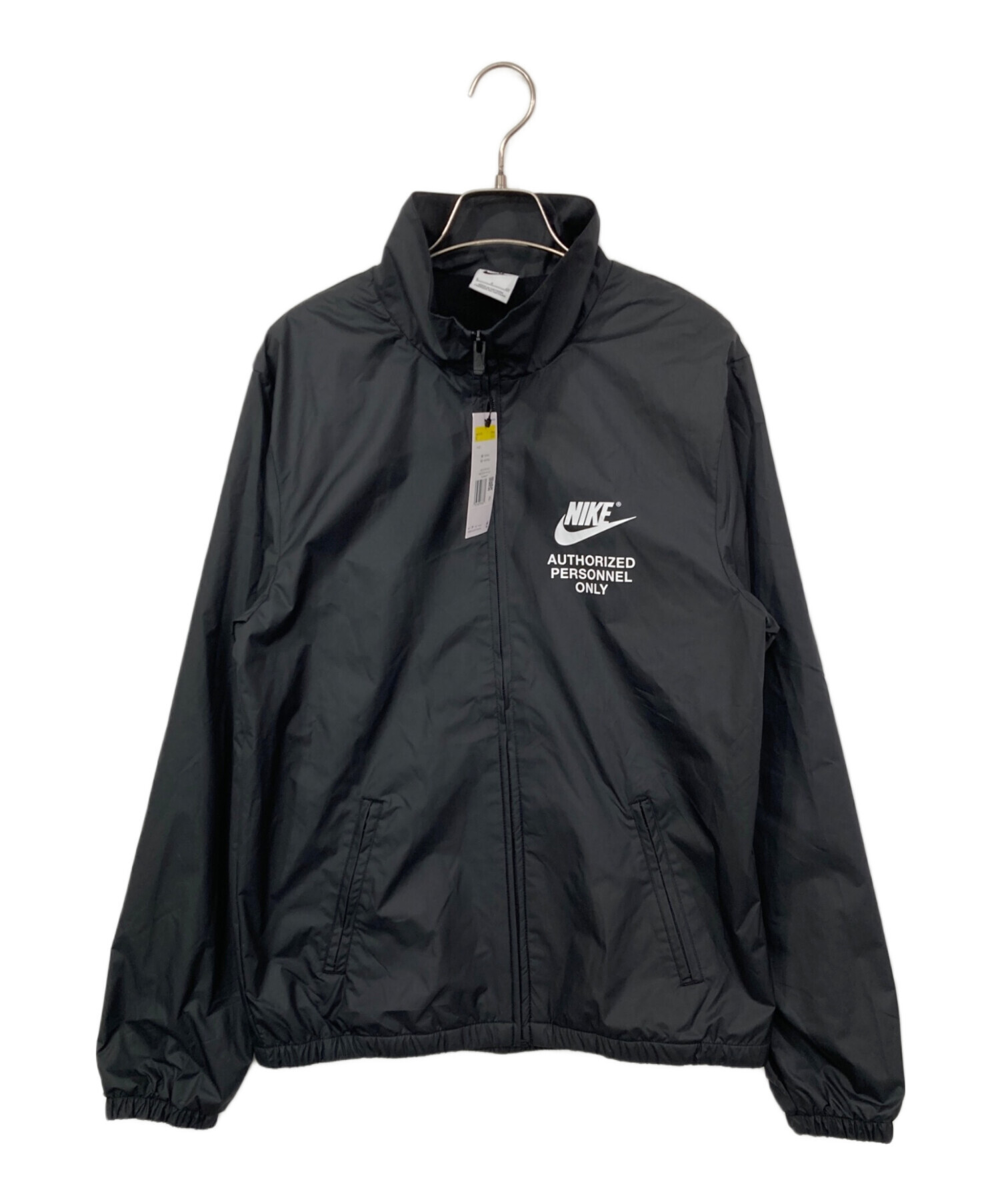 Nike ブラック フルジップジャケット 中古・古着通販】NIKE (ナイキ) フルジップ ウーブン ジャケット