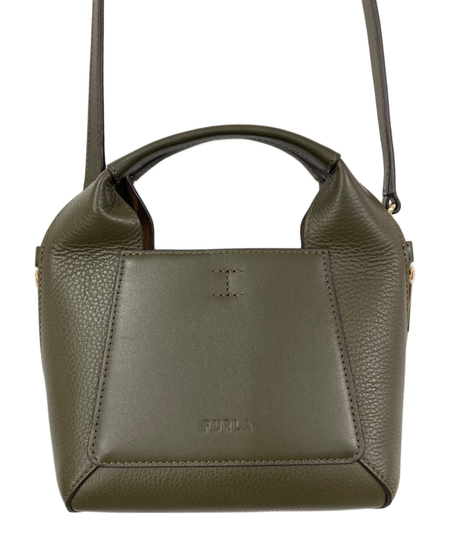 中古・古着通販】FURLA (フルラ) GILDA MINI TOTE オリーブ｜ブランド