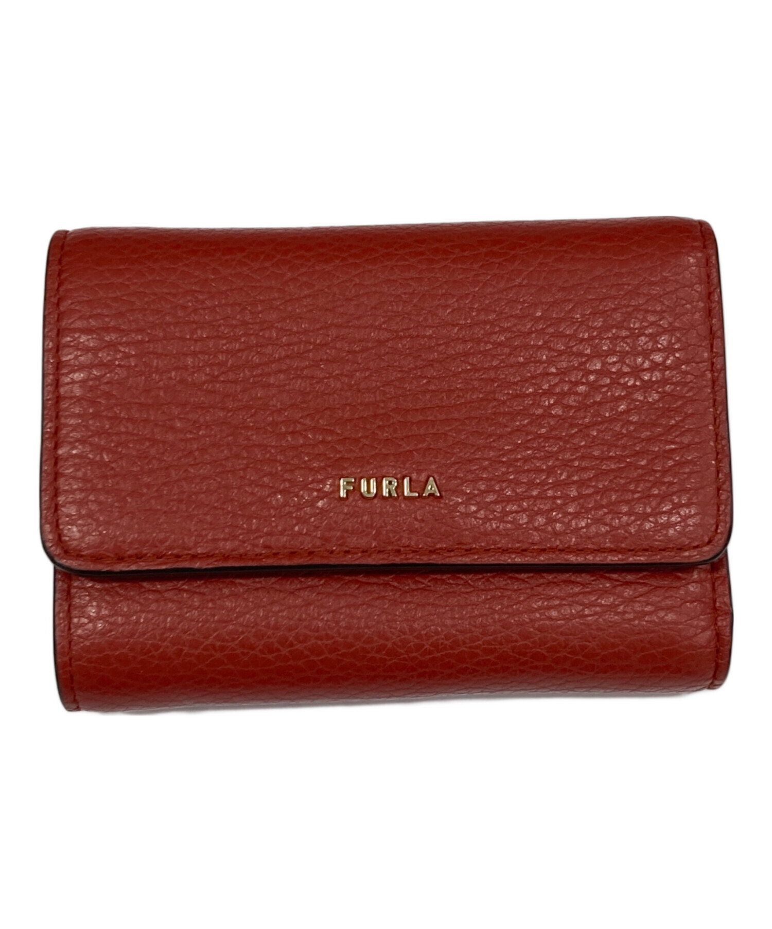 中古・古着通販】FURLA (フルラ) 3つ折り財布 レッド｜ブランド・古着