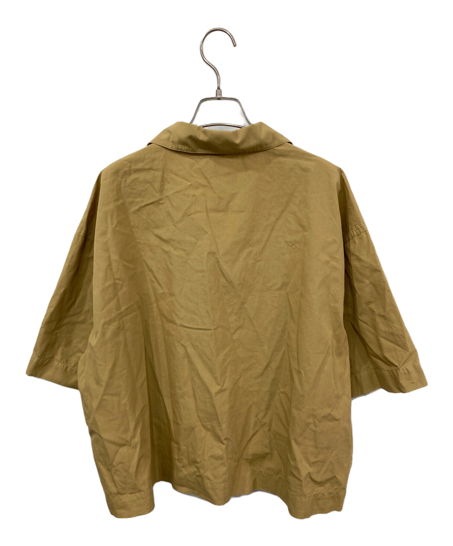 c*s様 MHL. マーガレットハウエル 半袖シャツ スキッパーシャツ ブルー 中古・古着通販】MHL (マーガレットハウエル) 半袖スキッパーシャツ