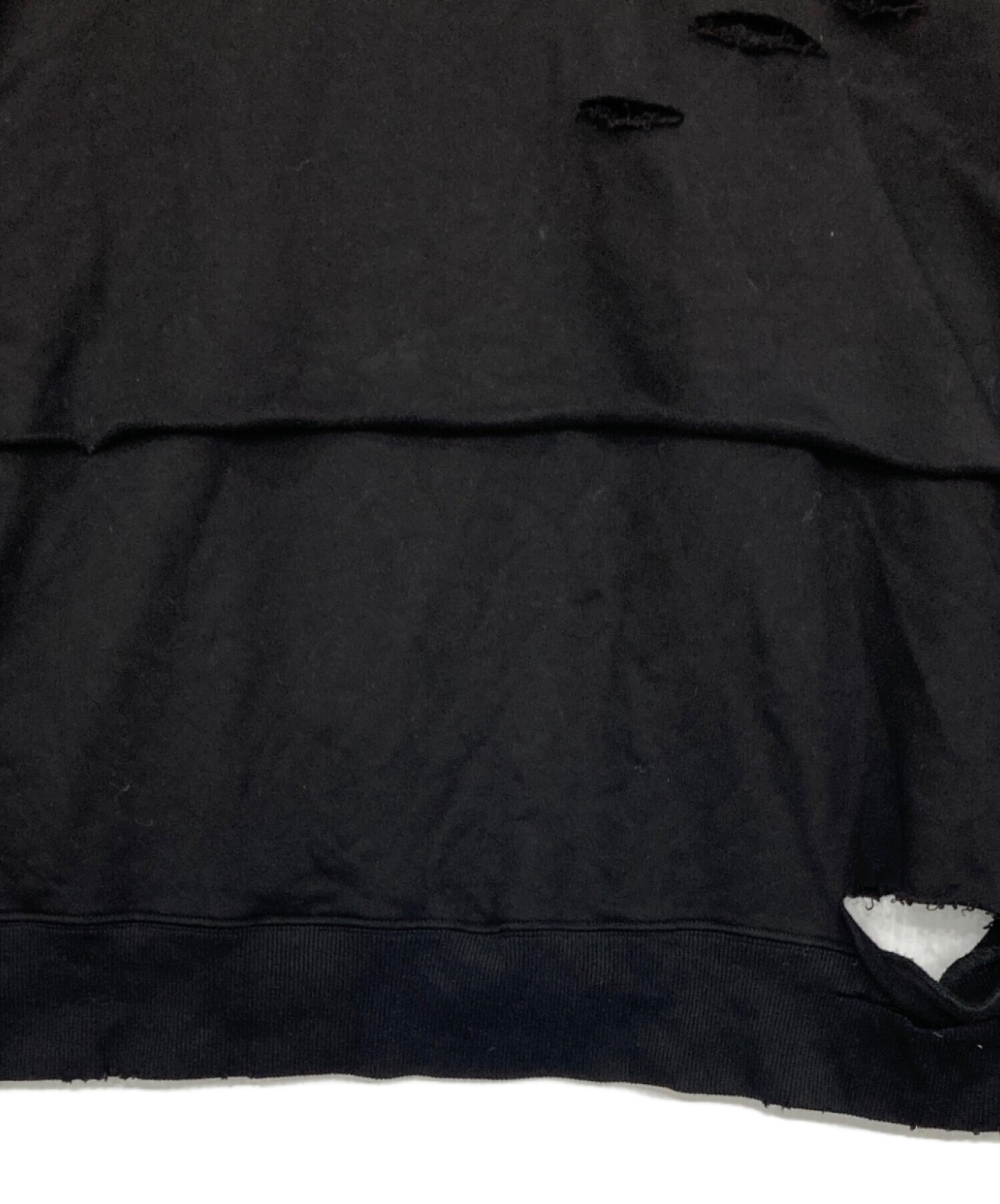 中古・古着通販】SeeSew (シーソー) LAYERD DAMAGE SWEAT/レイヤード