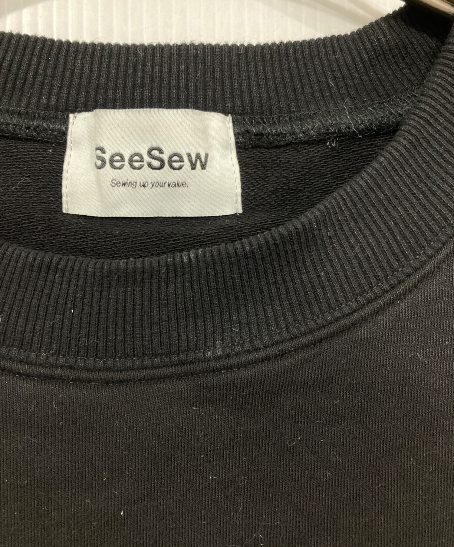 中古・古着通販】SeeSew (シーソー) LAYERD DAMAGE SWEAT/レイヤード