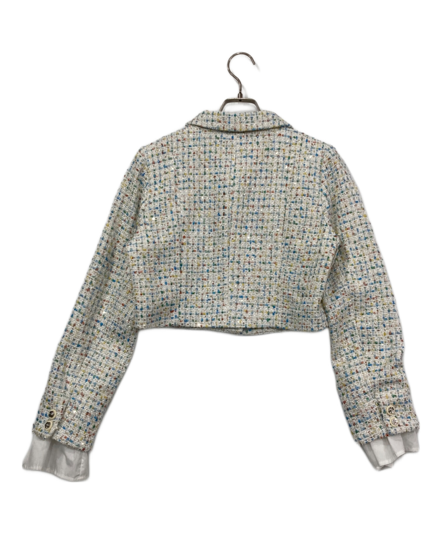 中古・古着通販】DazzliN (ダズリン) 2WAYスリーブツイードジャケット 