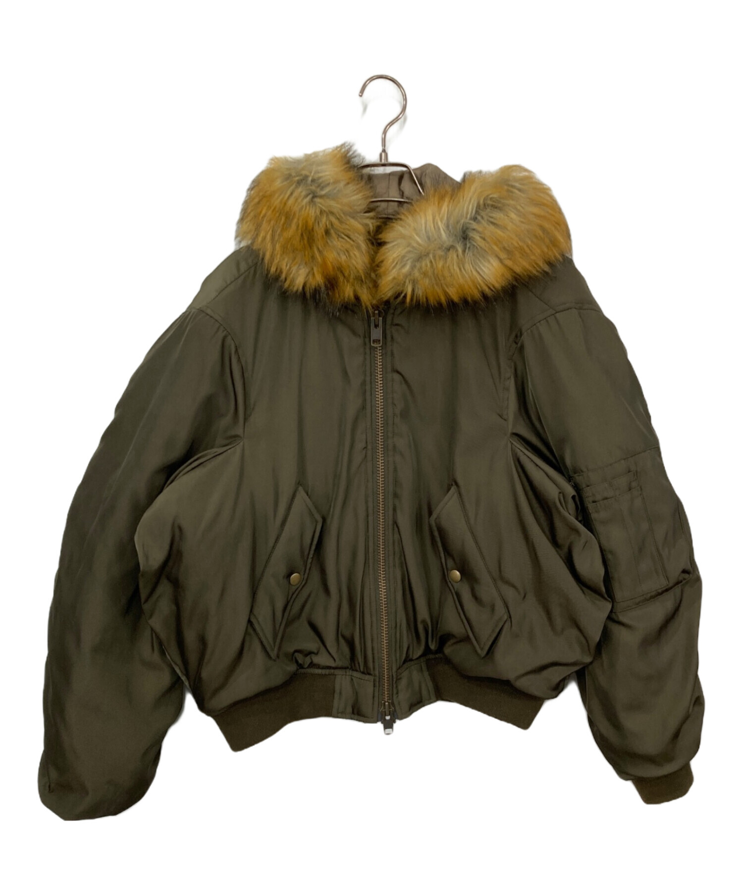 中古・古着通販】ALEXIA STAM (アリシアスタン) Fur Hooded Bomber