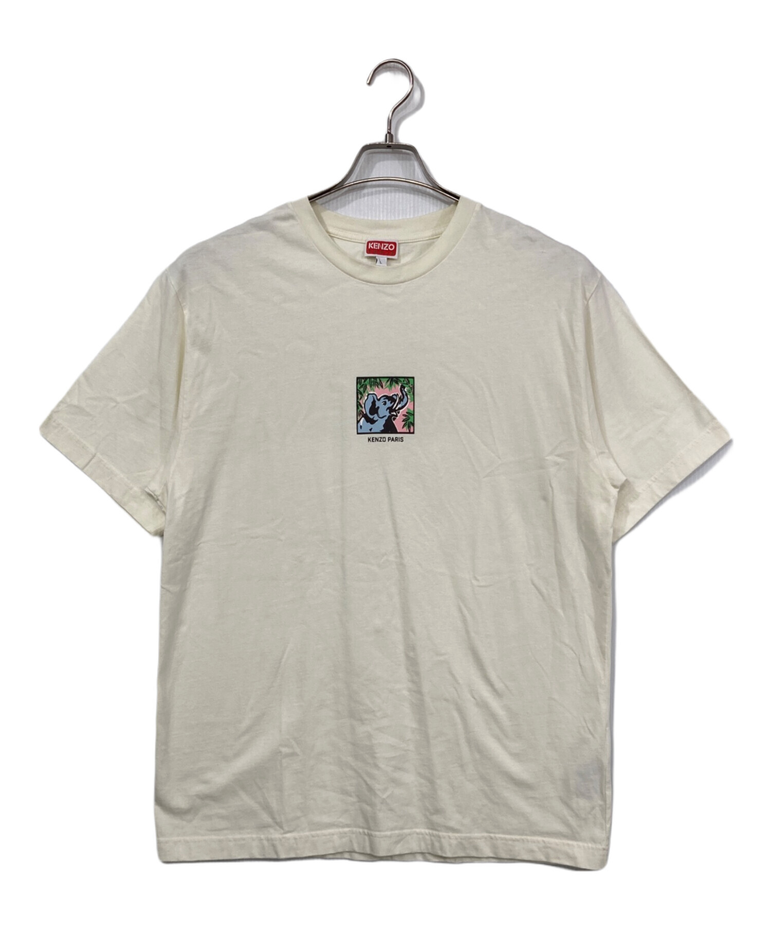 Kenzo Elephant エレファント　プリント シャツ　Lサイズ 中古・古着通販】KENZO (ケンゾー) JUNGLE ELEPHANT プリントTシャツ