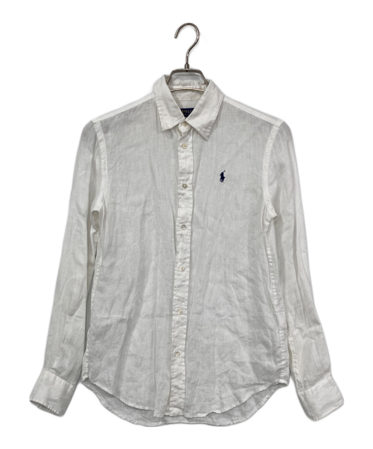 美品✨　QRタグ　ポロラルフローレン　リネンシャツ　ホワイト 中古・古着通販】POLO RALPH LAUREN (ポロ・ラルフローレン) リネン