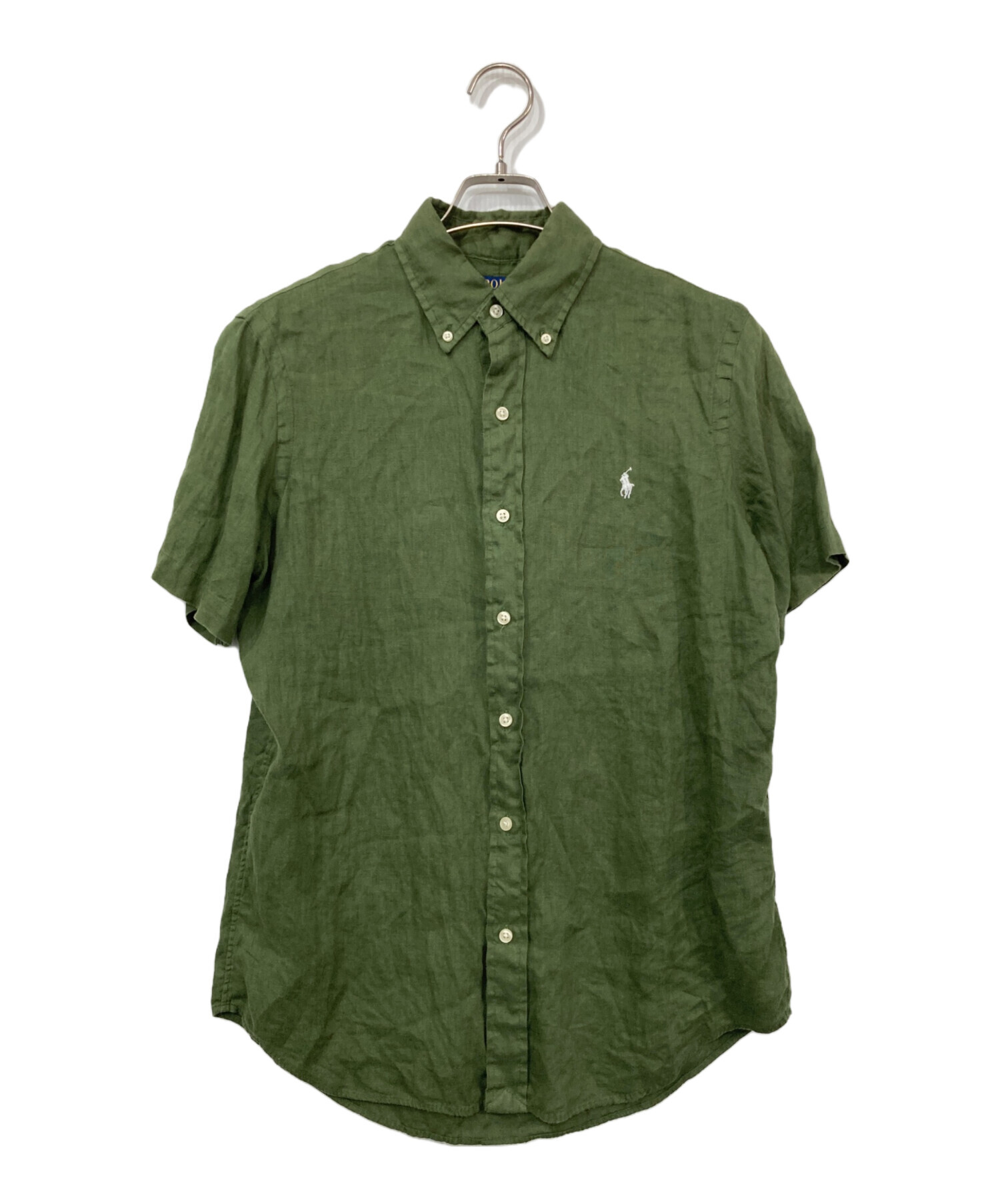 POLO RALPH LAUREN　半袖シャツ　リネン100%　リネン　近年タグ 中古・古着通販】POLO RALPH LAUREN (ポロ・ラルフローレン) 半袖