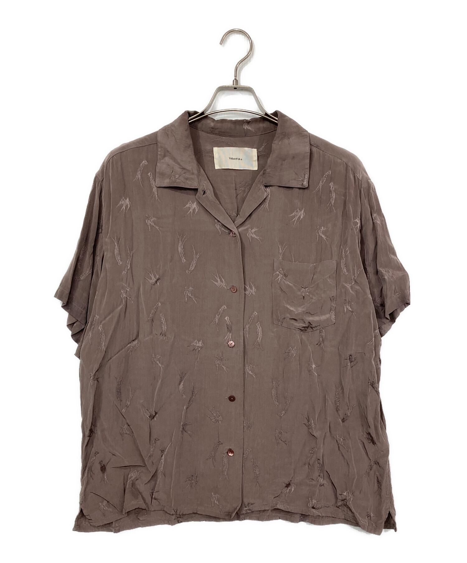 中古・古着通販】TODAYFUL (トゥデイフル) Swallow Satin Shirts 