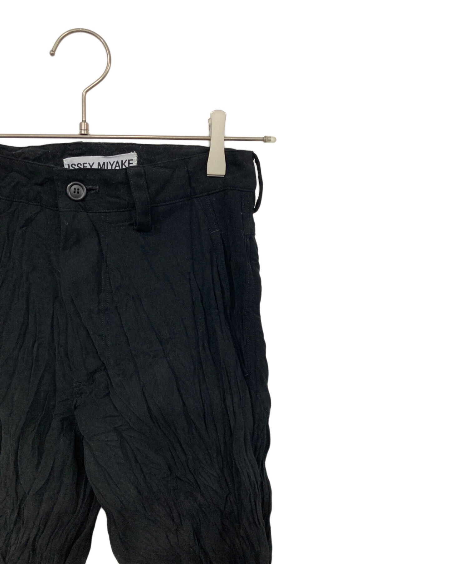 中古・古着通販】ISSEY MIYAKE (イッセイミヤケ) シワ加工パンツ