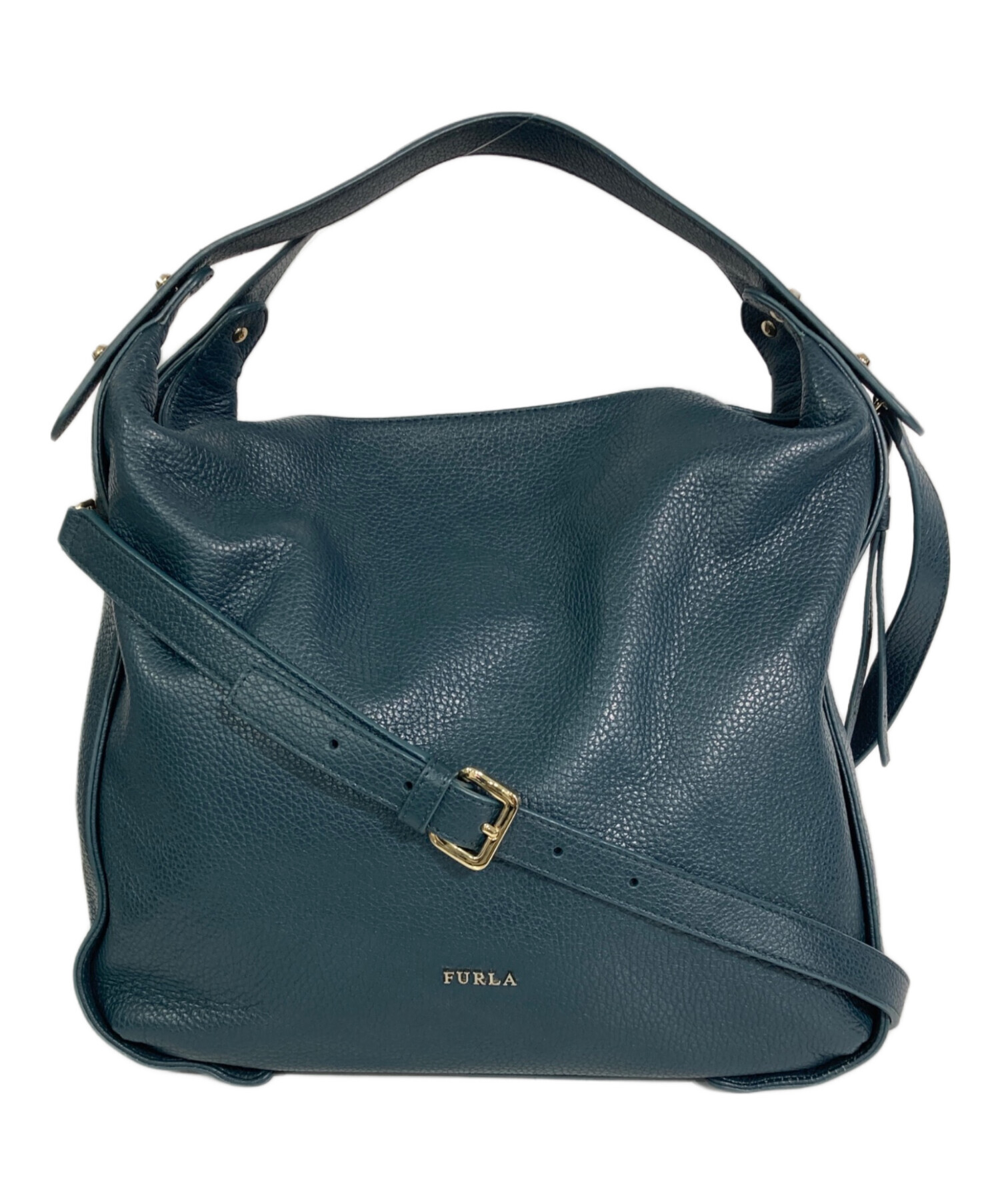 中古・古着通販】FURLA (フルラ) 2WAYレザーバッグ グリーン｜ブランド 