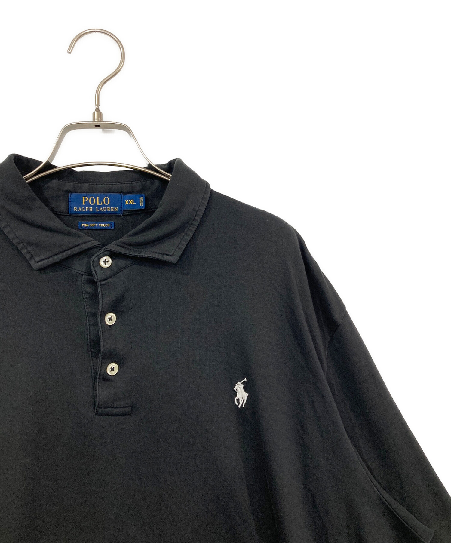 【要本文確認】POLO RALPH LAUREN ポロシャツ ブラックXXL 中古・古着通販】POLO RALPH LAUREN (ポロ・ラルフローレン