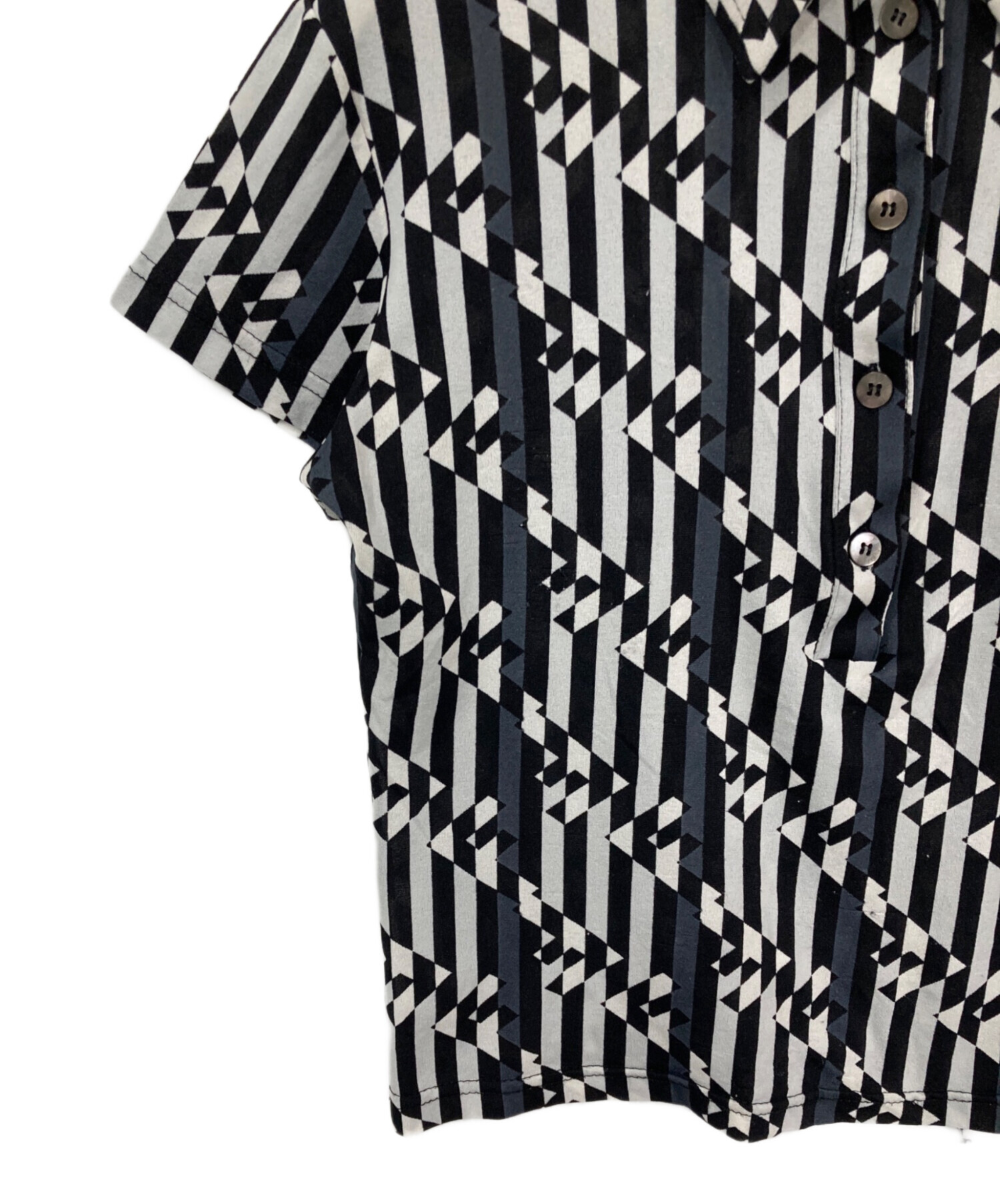 中古・古着通販】FENDI (フェンディ) FF柄ポロシャツ ブラック サイズ