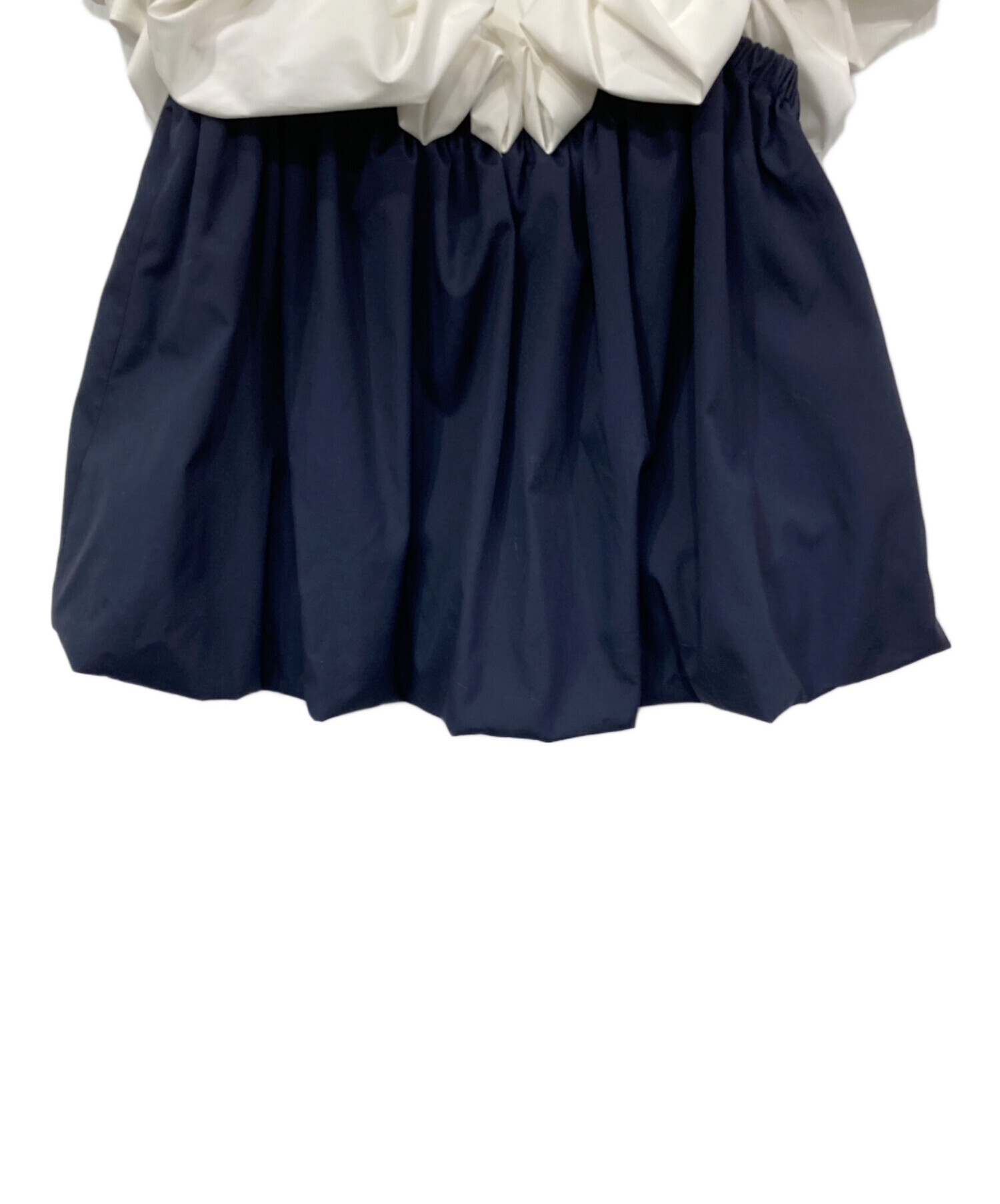 中古・古着通販】THE TOE (ザ・トゥー) Erie Frills Top ネイビー