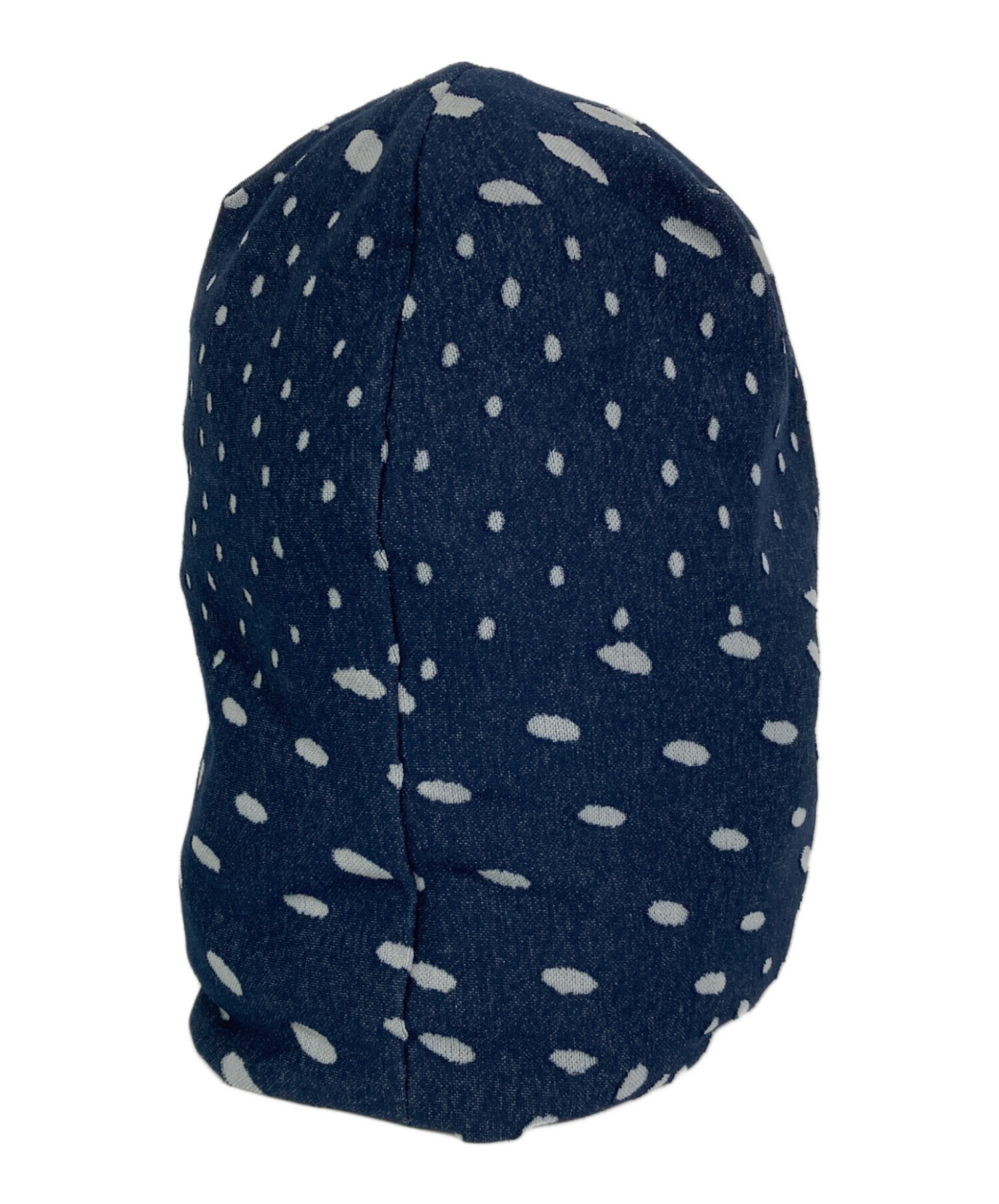 帽子 isecai EGG STRING BEANIE SMOKE NAVY 中古・古着通販】isecai (イセカイ) EGG STRING BEANIE ネイビー