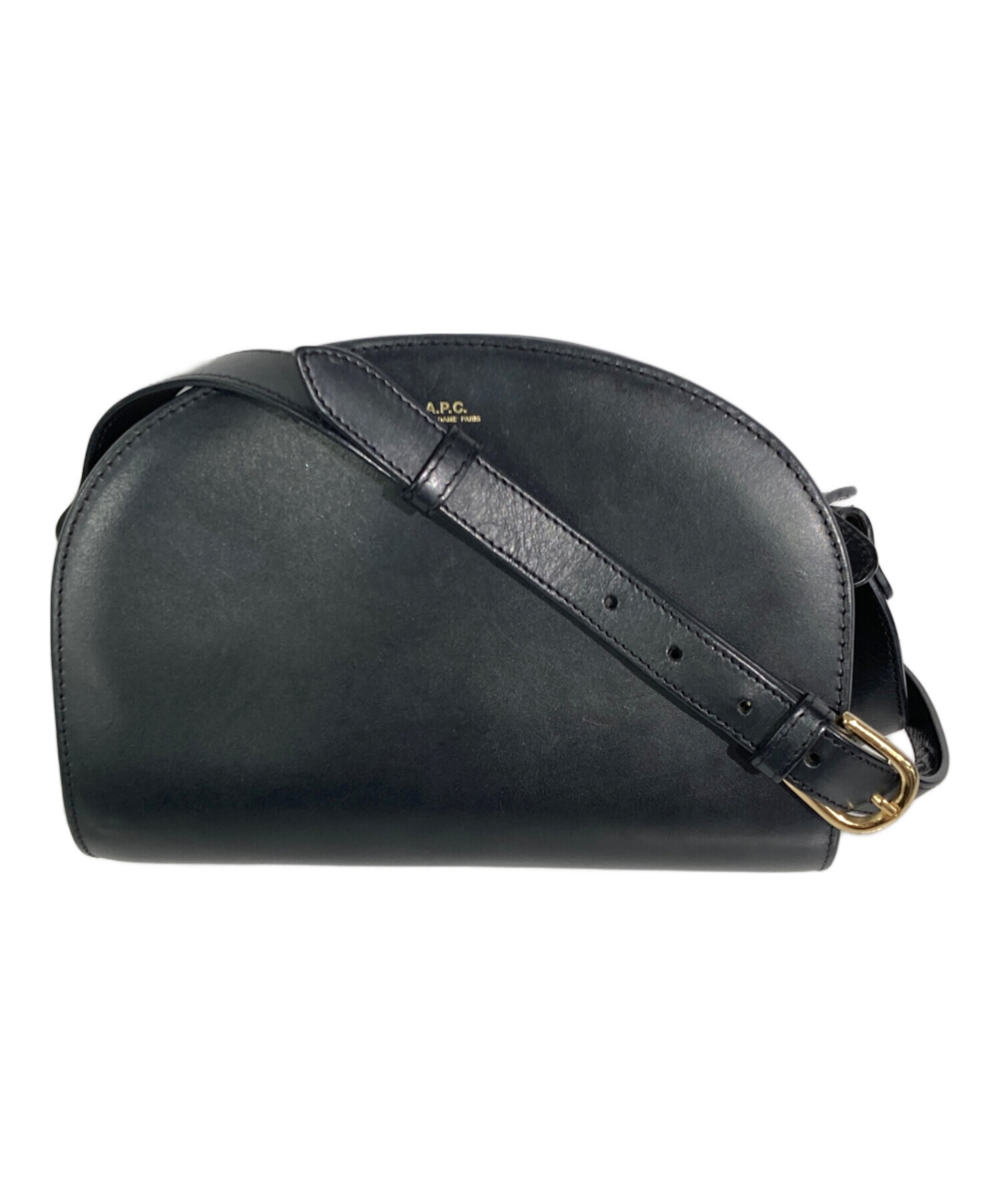 中古・古着通販】A.P.C. (アーペーセー) ハーフムーンショルダーバッグ 
