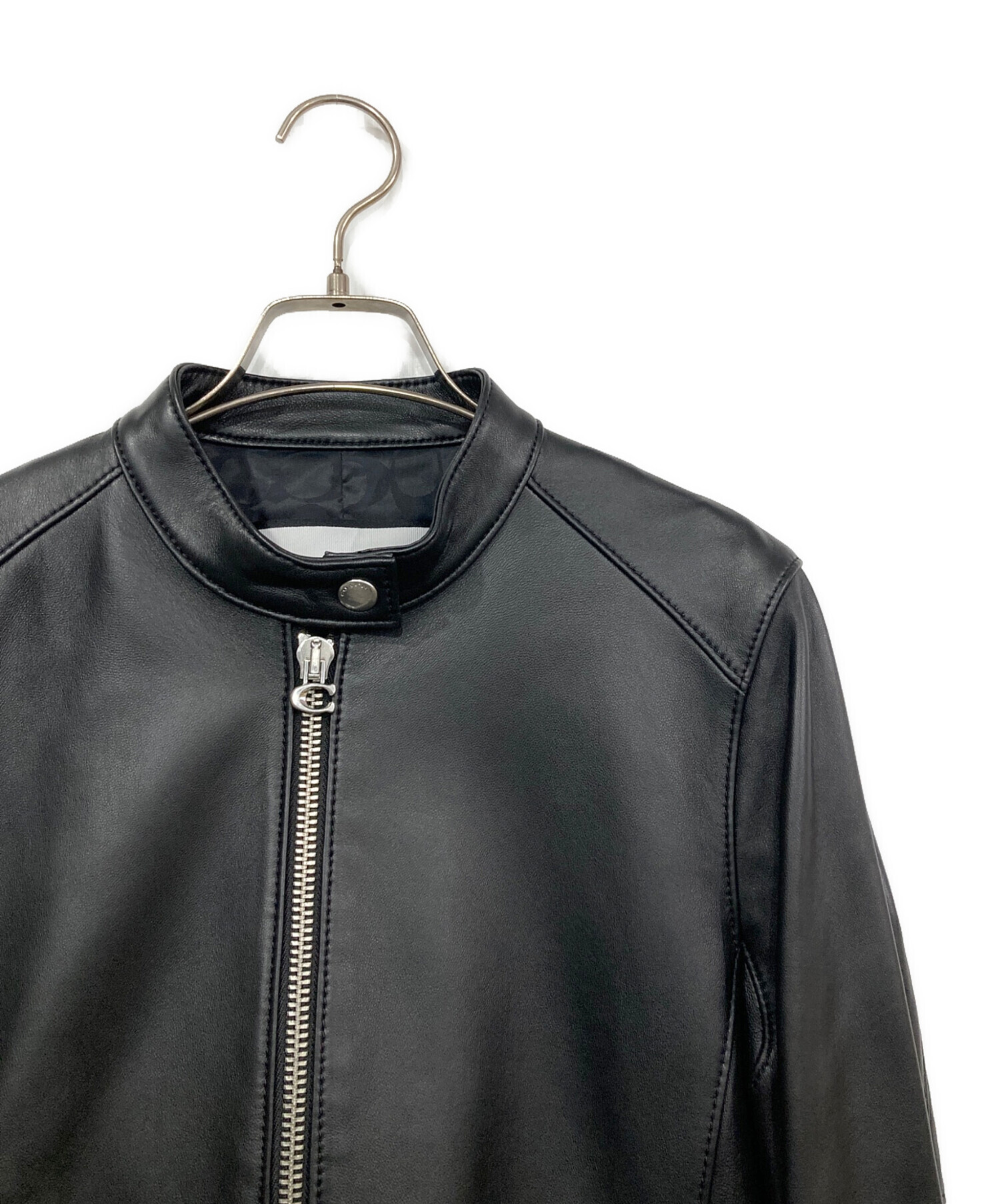 中古・古着通販】COACH (コーチ) シングルライダースジャケット