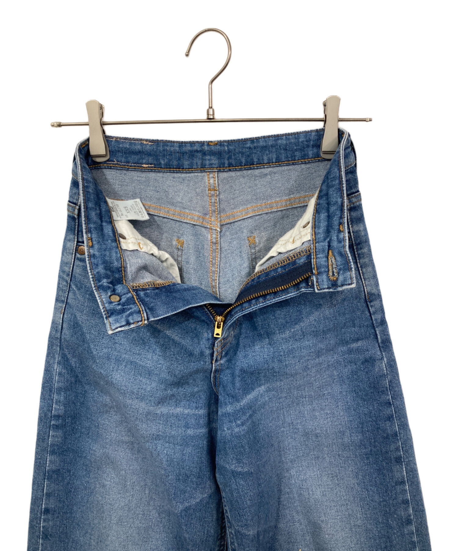中古・古着通販】LEE (リー) ワイドデニムパンツ インディゴ サイズ 