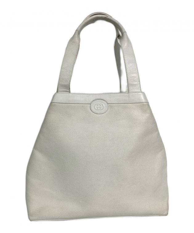 中古・古着通販】GUCCI (グッチ) GGトートバッグ ホワイト｜ブランド