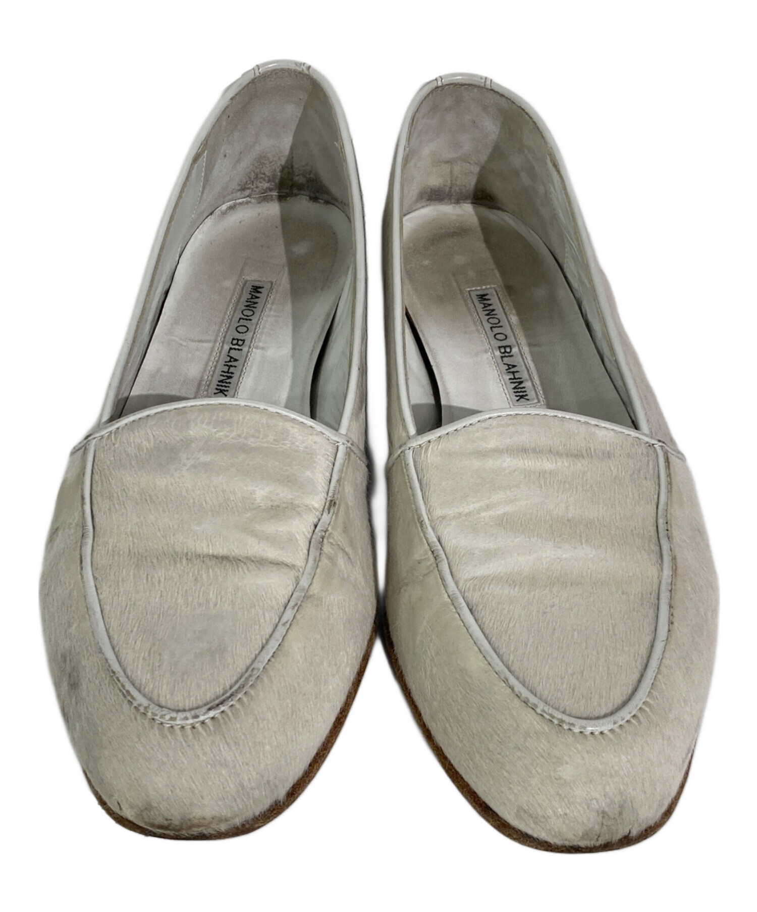 中古・古着通販】Manolo Blahnik (マノロ ブラニク) ハラコローファー