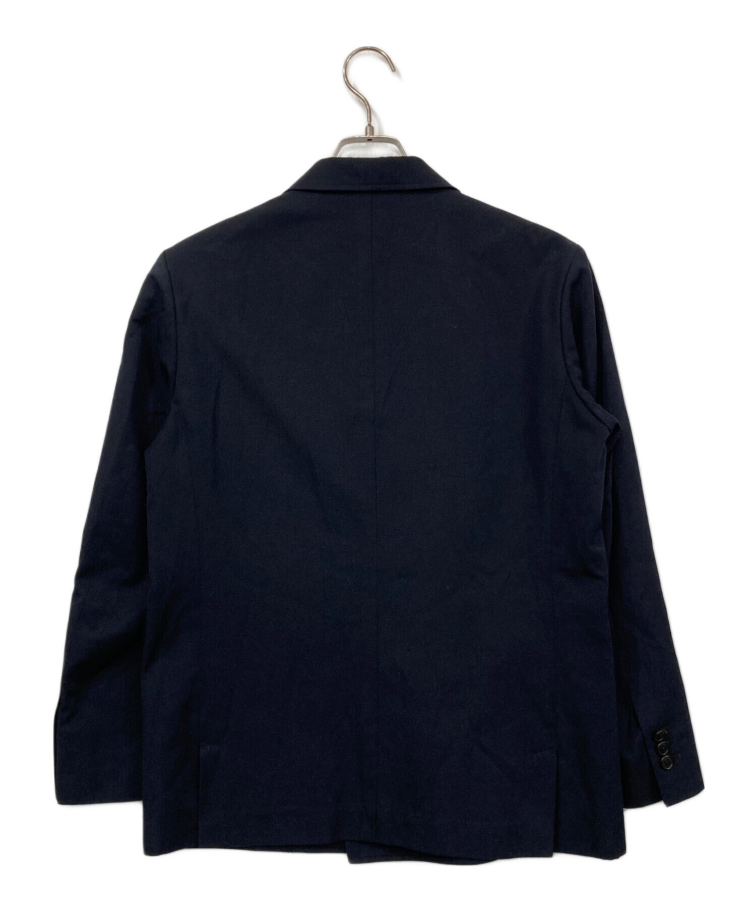 マーガレットハウエル テーラード ジャケット L コットン 黒 08SS 日本製 中古・古着通販】MARGARET HOWELL (マーガレットハウエル) ダブル