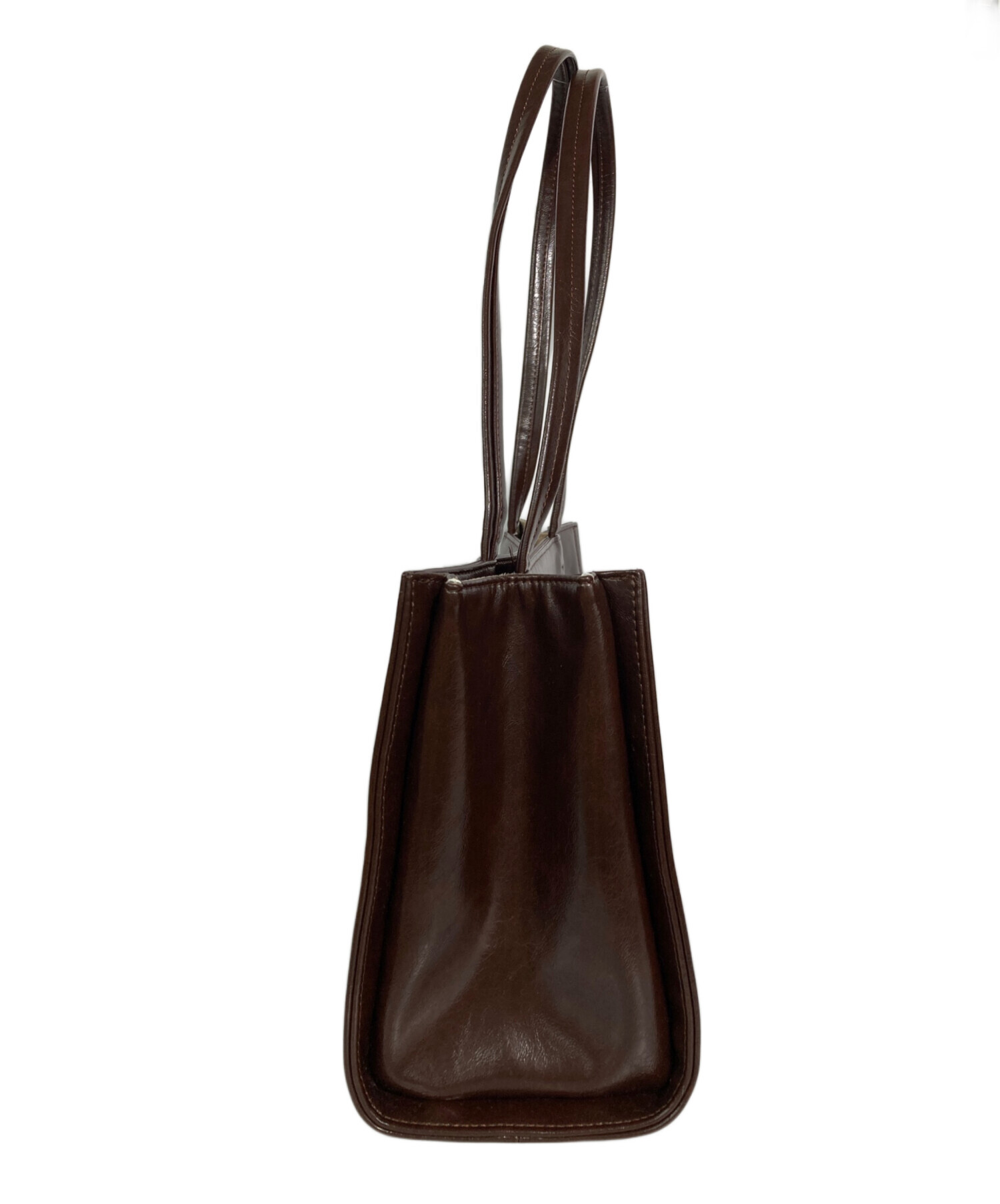 STAND OIL ロゴ トートバッグ ブラウン 中古・古着通販】STAND OIL (スタンドオイル) Oblong Bag ブラウン