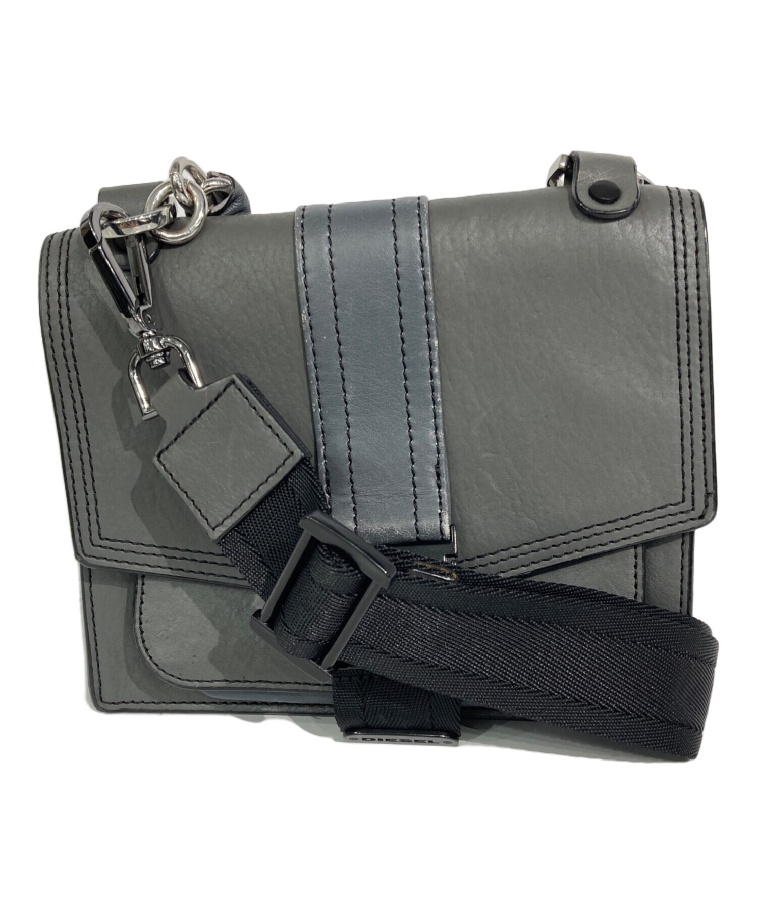 中古・古着通販】DIESEL (ディーゼル) ショルダーバッグ グレー