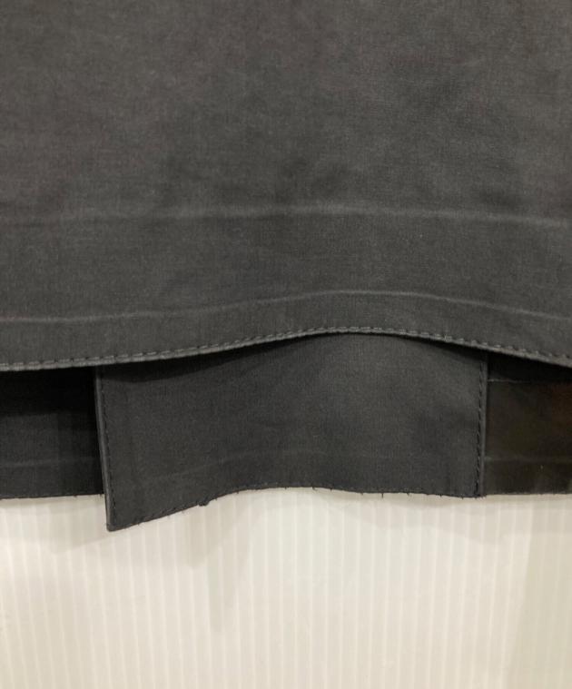 HYKE×MACKINTOSH ノーカラーコート ゴム引き カーキ サイズ1 中古・古着通販】MACKINTOSH (マッキントッシュ) HYKE (ハイク) ゴム