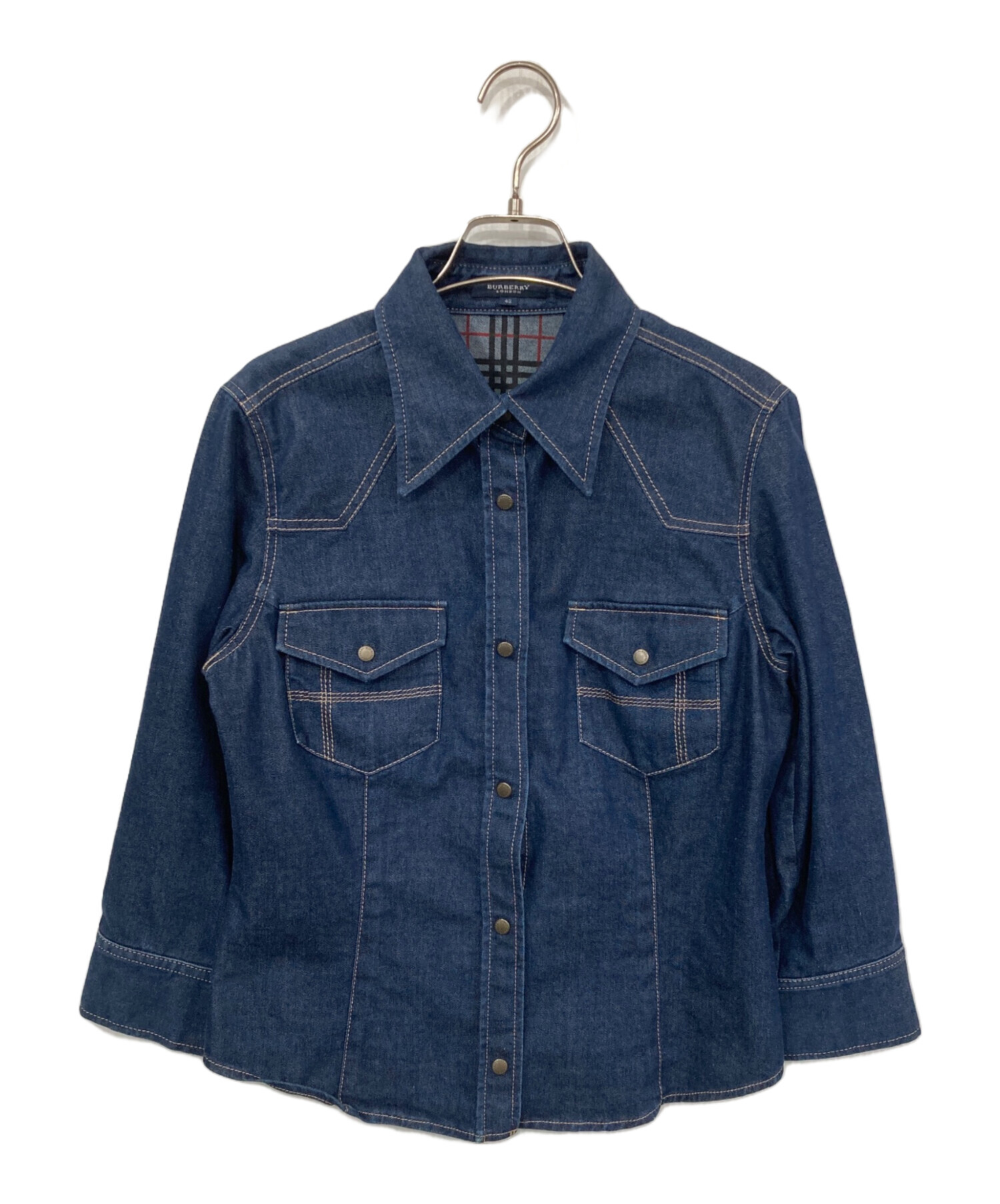 BURBERRYLONDON バーバリーロンドン レディース42 デニムシャツ 中古・古着通販】BURBERRY LONDON (バーバリーロンドン) デニムシャツ