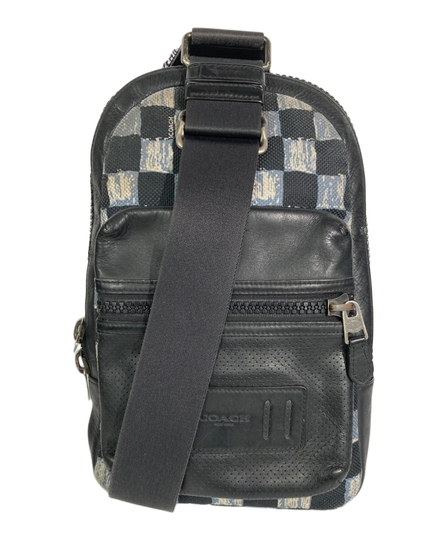 RARE COACH チェック柄 ミニショルダーバッグ 中古・古着通販】COACH (コーチ) ブロックチェックショルダーバッグ