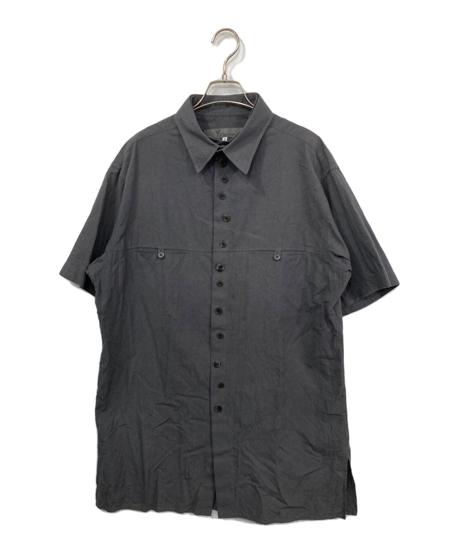 ダンシャリボーイ　 中古・古着通販】Y's for men (ワイズフォーメン) 半袖シャツ グレー