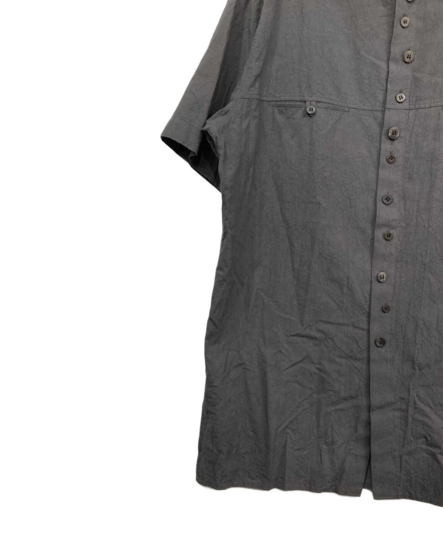 中古・古着通販】Y's for men (ワイズフォーメン) 半袖シャツ グレー