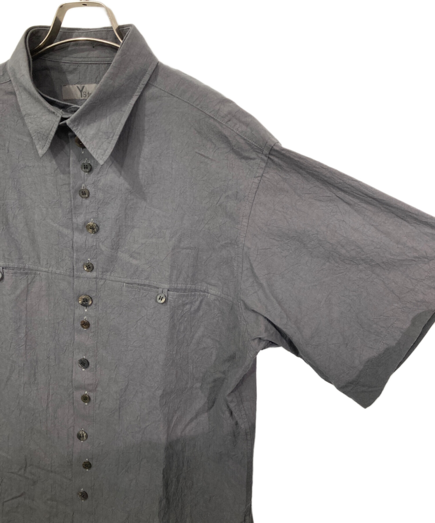 中古・古着通販】Y's for men (ワイズフォーメン) 半袖シャツ グレー
