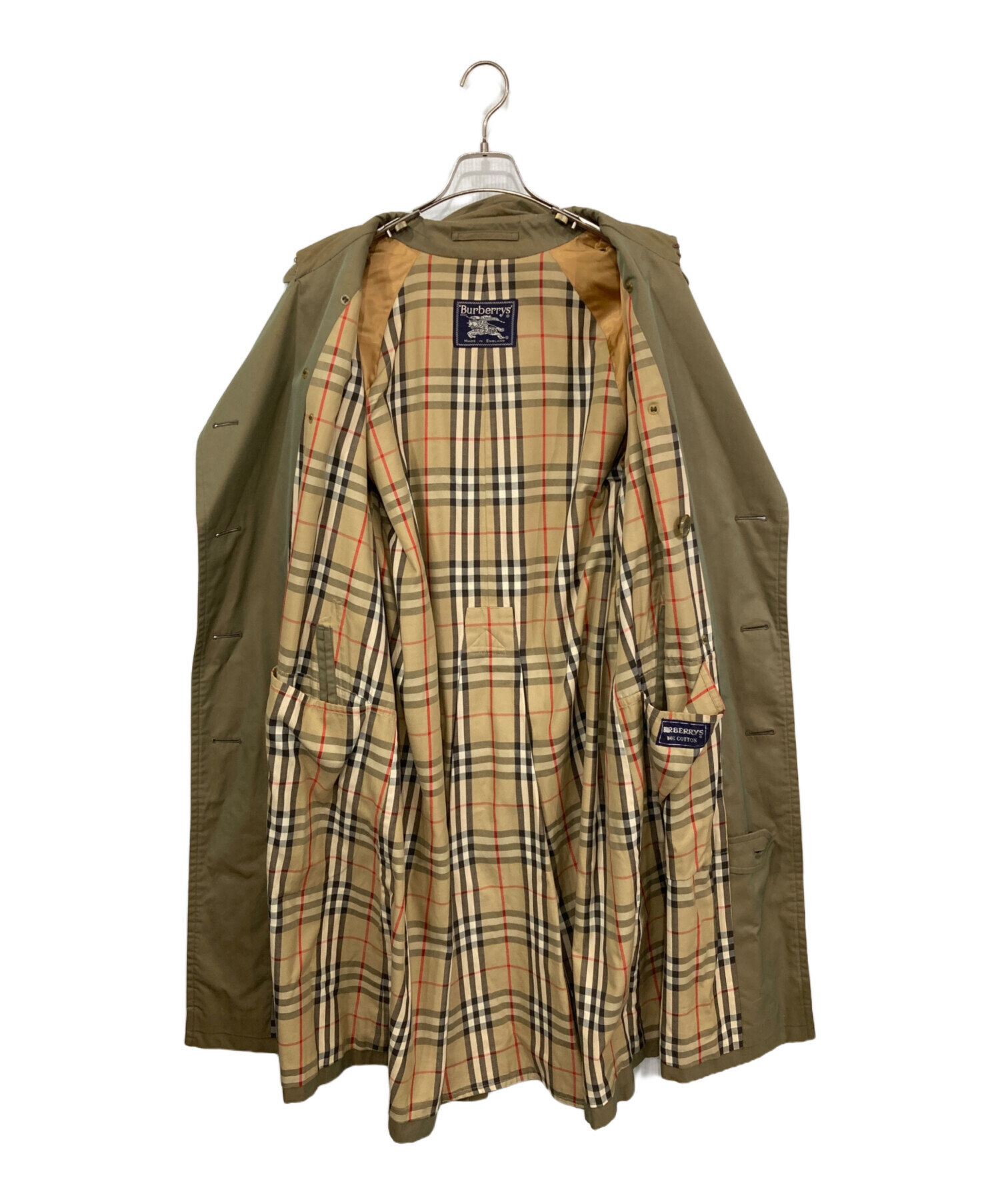 中古・古着通販】BURBERRY (バーバリー) トレンチコート 玉虫色 サイズ