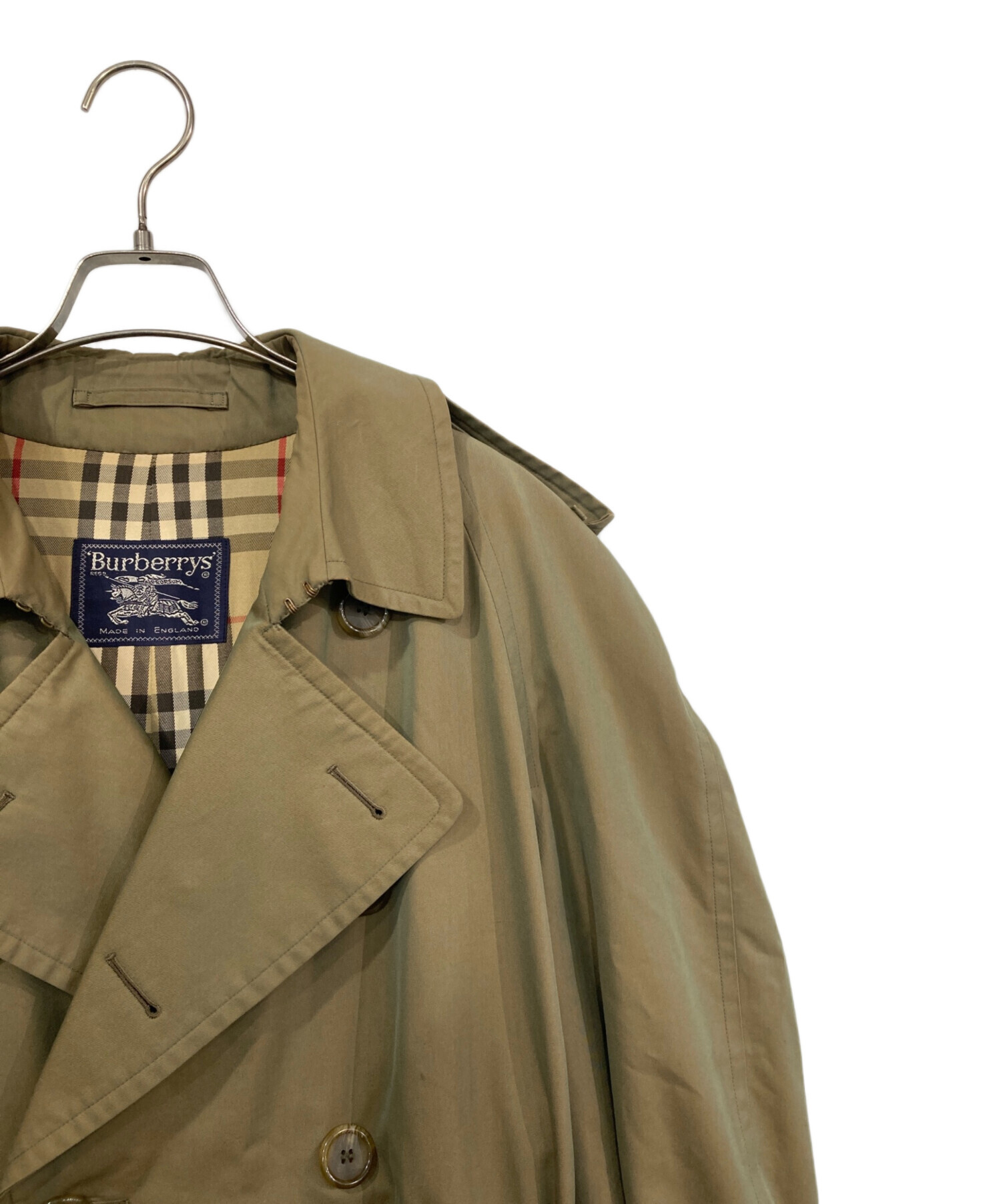 中古・古着通販】BURBERRY (バーバリー) トレンチコート 玉虫色 サイズ