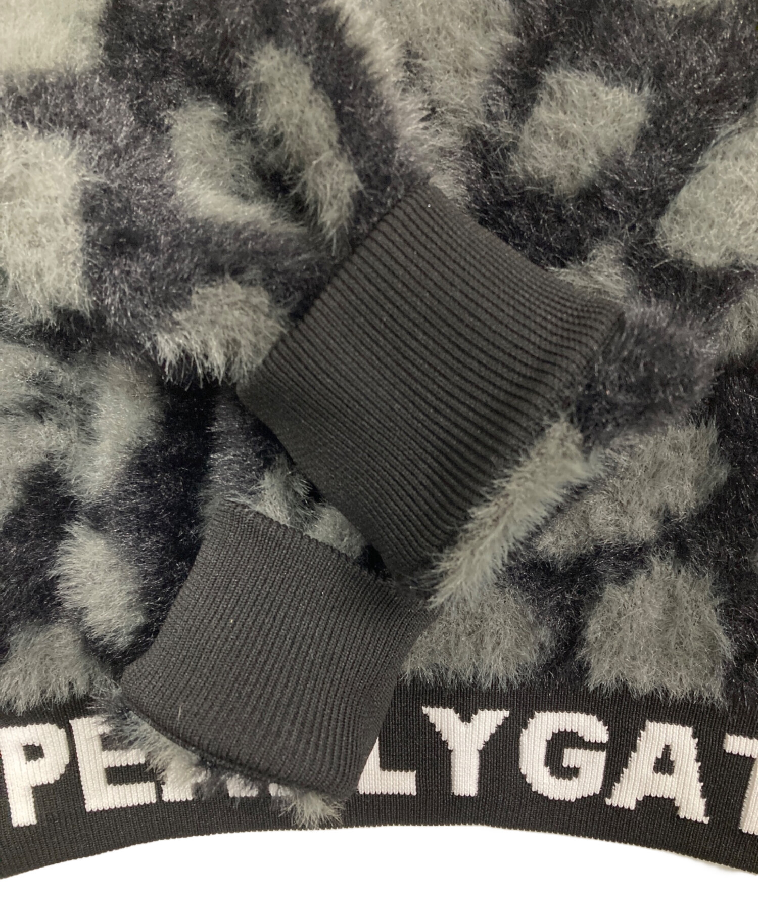 PEARLY GATES ロゴ入りセーター グレー　レディースサイズ0 中古・古着通販】PEARLY GATES (パーリーゲイツ) レオパ柄ニット