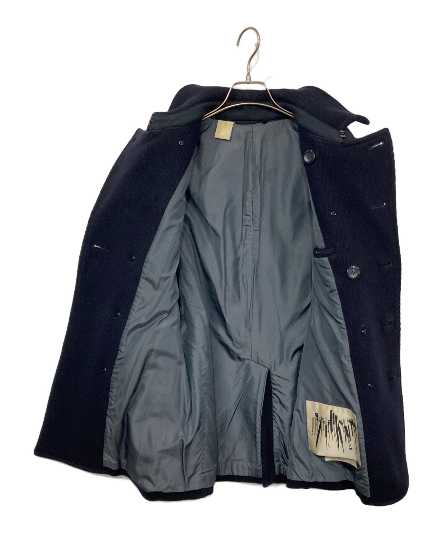 中古・古着通販】N.HOOLYWOOD (エヌ ハリウッド) Pコート ネイビー