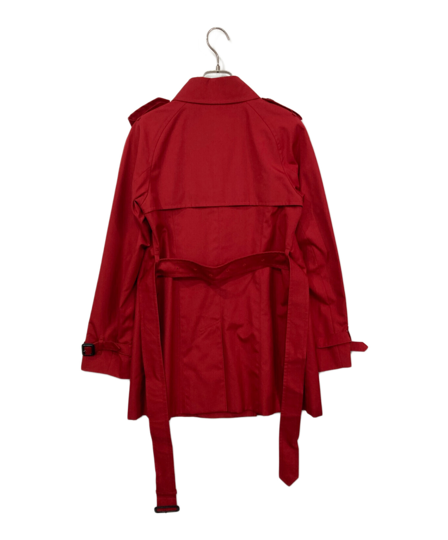 バーバリーロンドン BURBERRY パッカブルトレンチコート レッド 40 中古・古着通販】BURBERRY LONDON (バーバリーロンドン) トレンチ