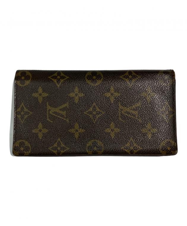 ルイヴィトン　二つ折り財布 ブラウン 中古・古着通販】LOUIS VUITTON (ルイ ヴィトン) 2つ折り財布 ブラウン