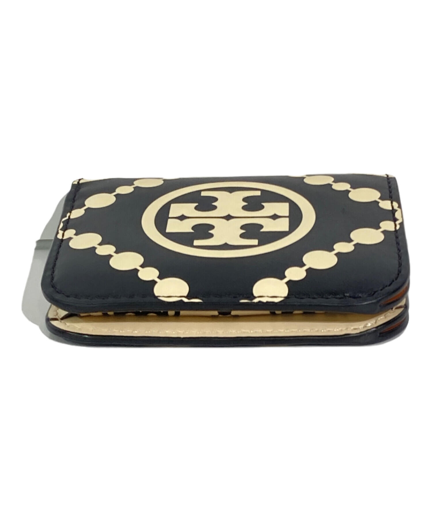 中古・古着通販】TORY BURCH (トリーバーチ) Tモノグラム2つ折り財布
