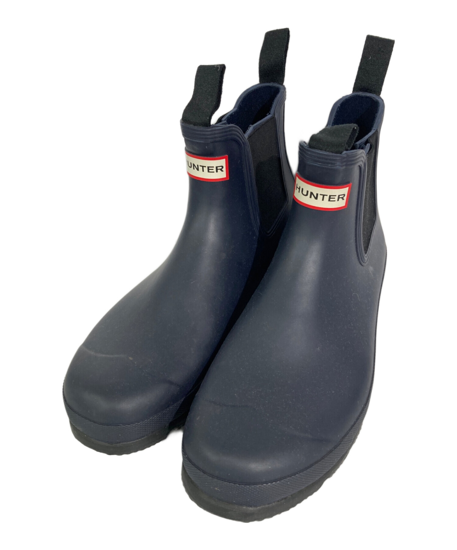 最終価格HUNTER CHELSEA ネイビー UK6 25㌢　チェルシー 中古・古着通販】HUNTER (ハンター) チェルシーブーツ ネイビー サイズ