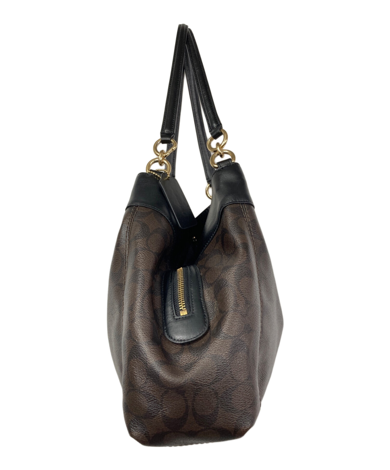 中古・古着通販】COACH (コーチ) ハンドバッグ ブラウン｜ブランド