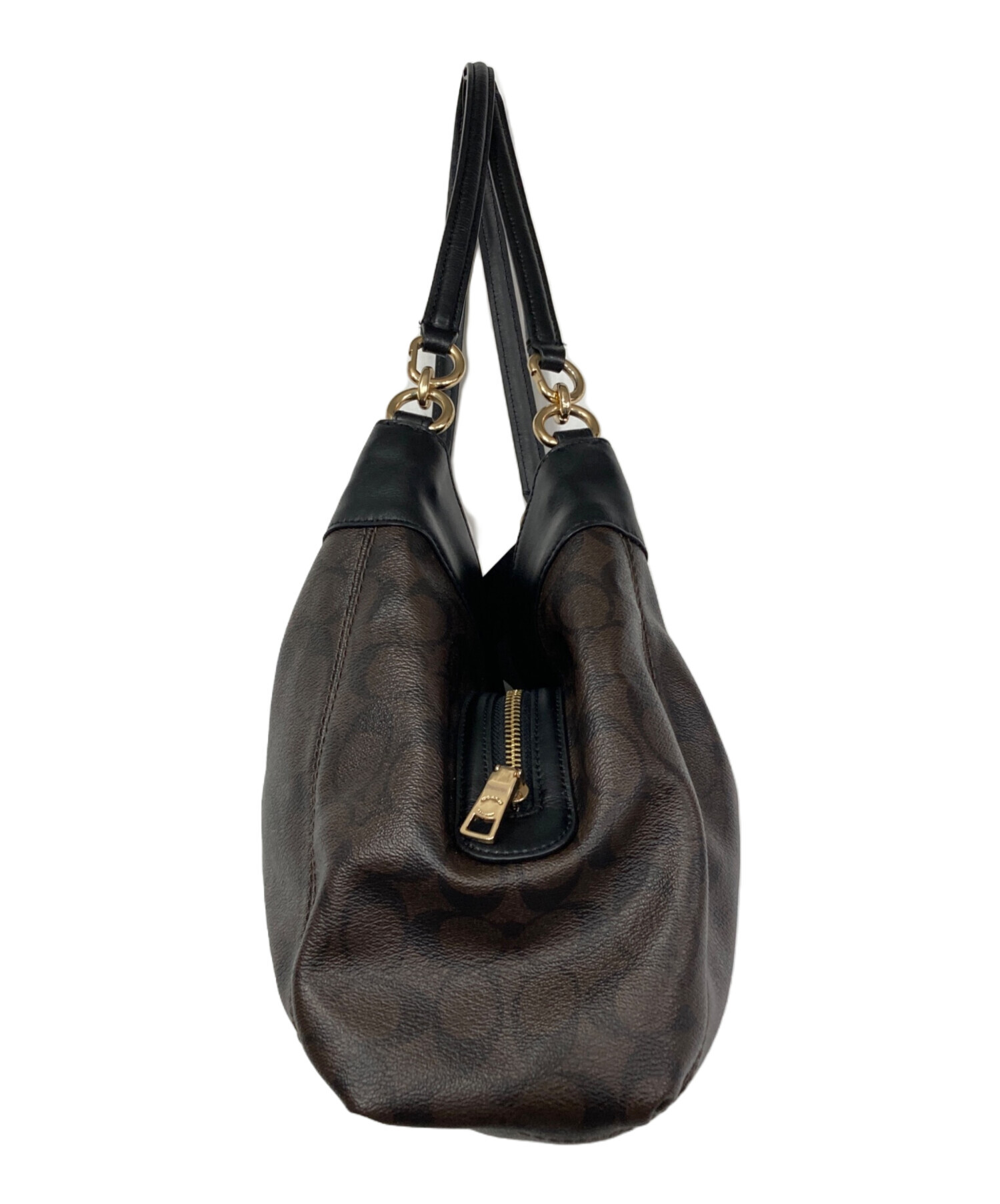 中古・古着通販】COACH (コーチ) ハンドバッグ ブラウン｜ブランド