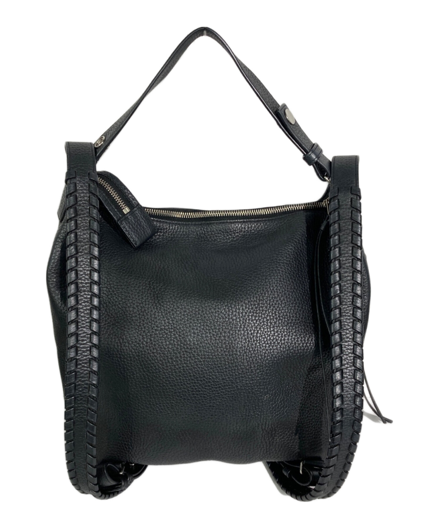 美品♡ALLSAINTS LEARレザー バックパック2way 保存袋有り　黒 中古・古着通販】ALL SAINTS (オールセインツ) 2WAYレザーバッグ