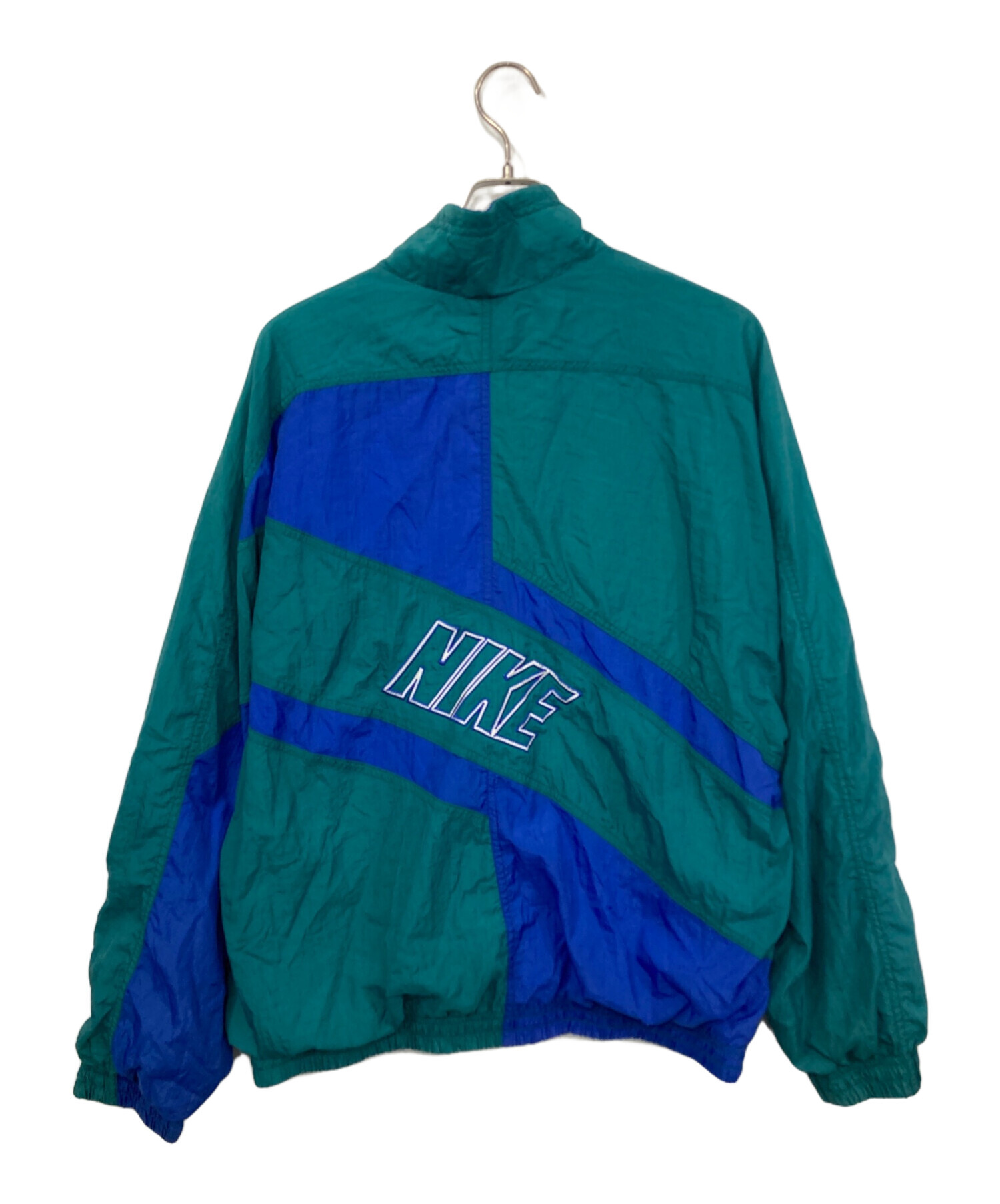 90's NIKE 切替ナイロンジャケット ブルー M 中古・古着通販】NIKE (ナイキ) 90sナイロンジャケット グリーン